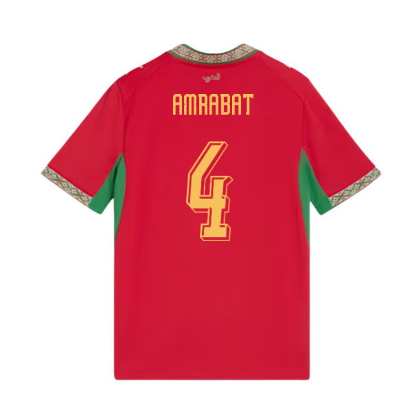 2026-2027 Morocco Home Shirt (Kids) (Amrabat 4)-SoccerKits Hub | Buy Soccer Jerseys Online
